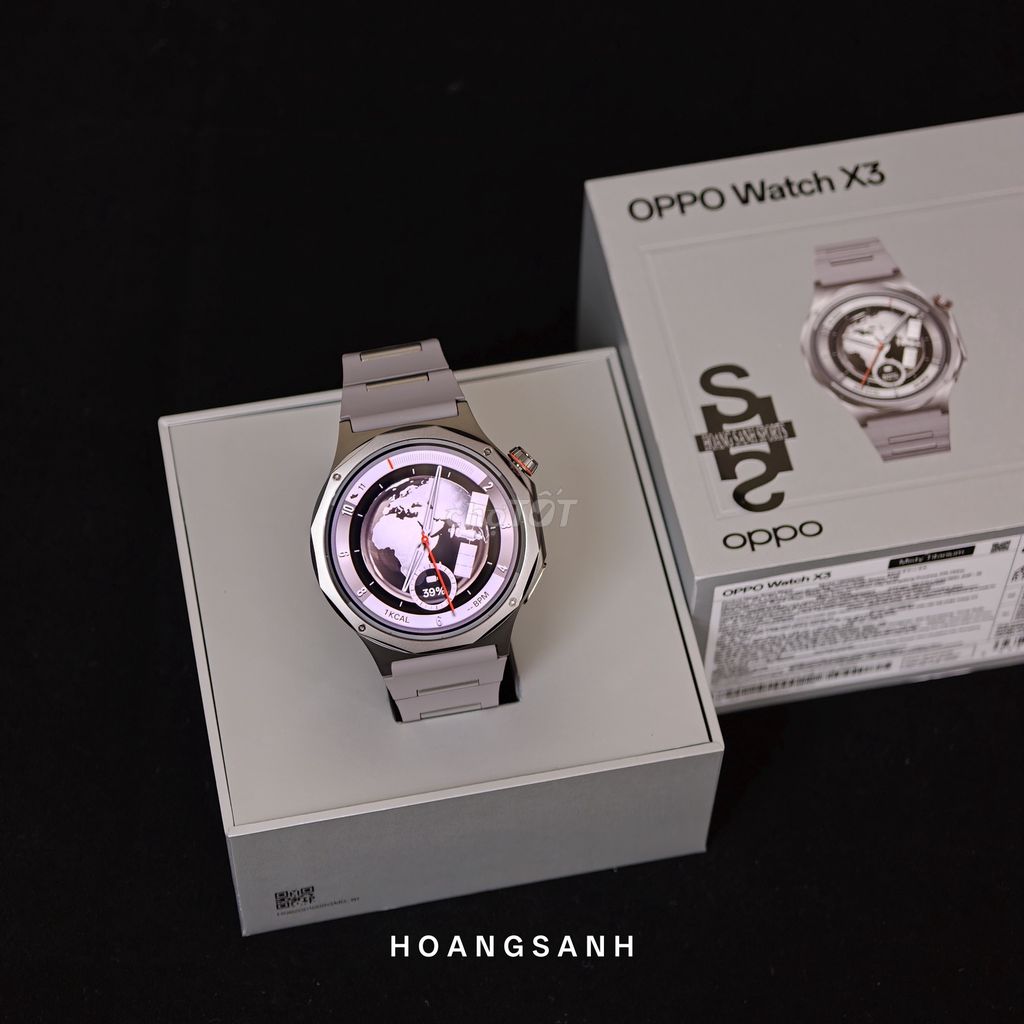Oppo Watch X3 Xám Chính Hãng Fullbox BH 05/2027. Mua bán Thiết bị đeo thông minh tại Quận 11 Tp Hồ Chí Minh được đăng bởi HOÀNG SANH hình 1