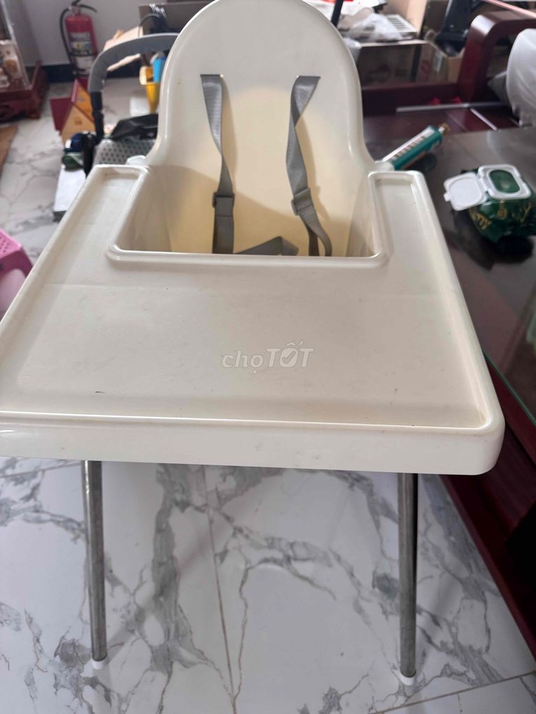 Ghế ăn dặm nhựa Inox Trắng kem Rất mới. Mua bán Mẹ và bé tại Quận Bình Thạnh Tp Hồ Chí Minh được đăng bởi van vi hong hình 1