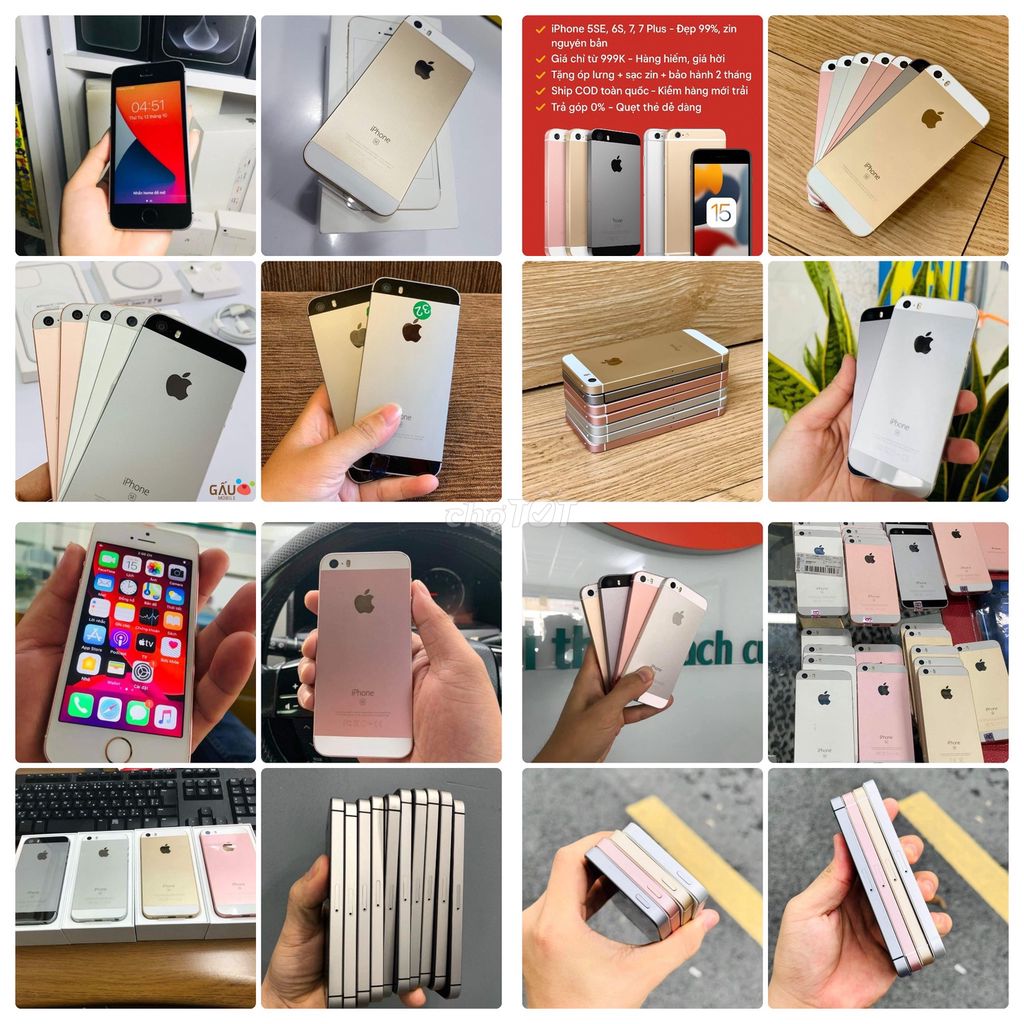 iPhone 5SE sưu Tầm 16/32/64G/128G có BH/có ship. Mua bán Điện thoại tại Quận Phú Nhuận Tp Hồ Chí Minh được đăng bởi Thảo Anh Apple Giá sỉ hình 1