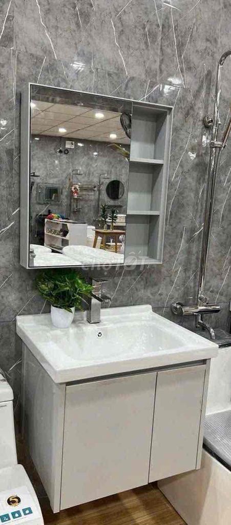 Tủ lavabo + vòi inox 304 + xả