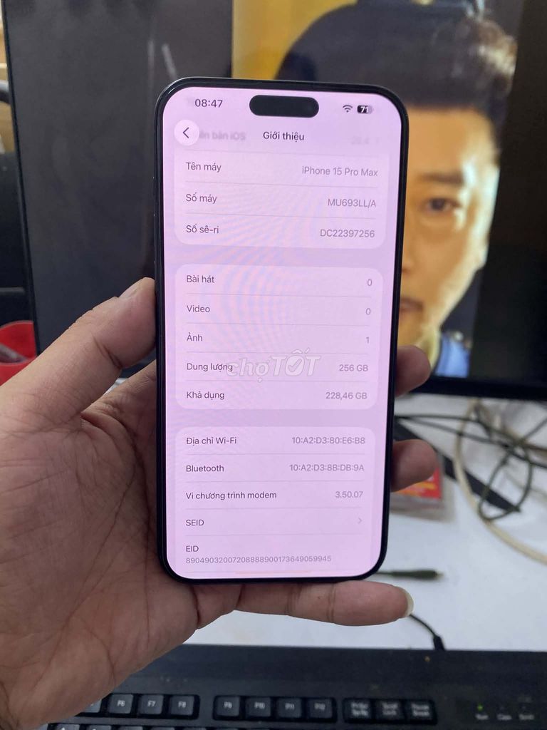 Apple iPhone 15 Pro Max 256GB Xanh 99%. Mua bán Điện thoại tại Thị xã Ba Đồn Quảng Bình được đăng bởi Hữu Vọng hình 1