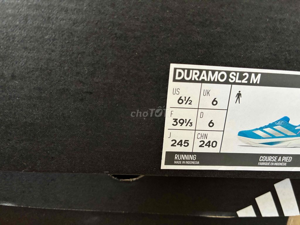 Giày chạy bộ Adidas Duramo SL2 M Nam Xanh 39 1/3. Mua bán Giày dép tại Huyện Đan Phượng Hà Nội được đăng bởi Nguyen Chung hình 1