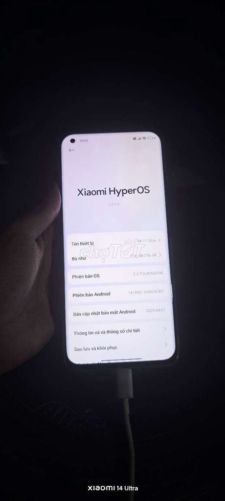 Xiaomi Mi 11 Ultra 256GB Trắng. Mua bán Điện thoại tại Thị xã Bến Cát Bình Dương được đăng bởi Lâm Dương hình 1