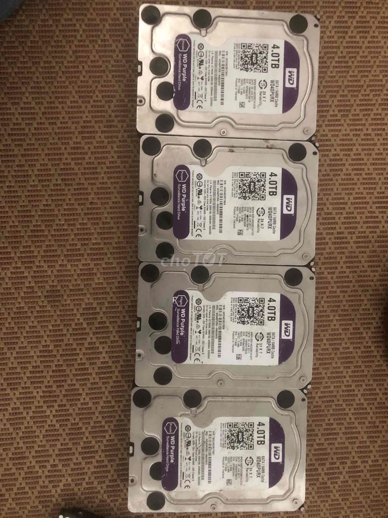 Ổ cứng WD WD40PURX 4.0TB Tím. Mua bán Linh kiện (RAM, Card...) tại Thị xã Hoàng Mai Nghệ An được đăng bởi Quách Hữu Lam hình 1