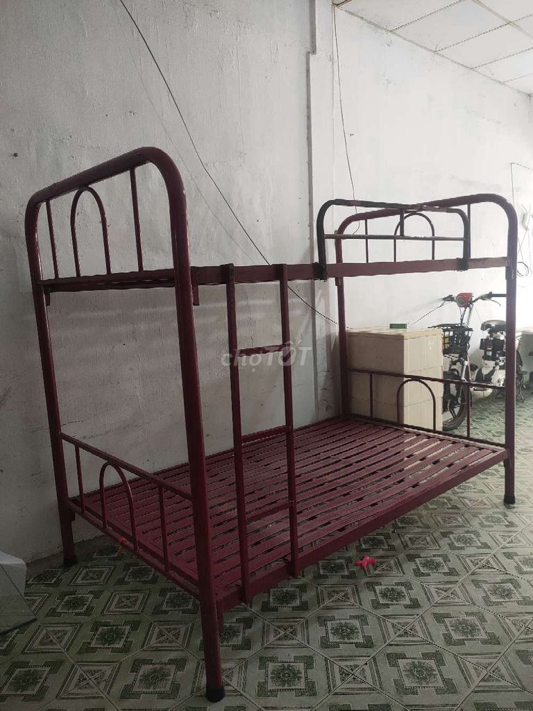 Giường tầng kim loại 2m x 1.2m đã sử dụng. Mua bán Giường, chăn ga gối nệm tại Quận Bình Thuỷ Cần Thơ được đăng bởi Tây Đô Thành hình 1