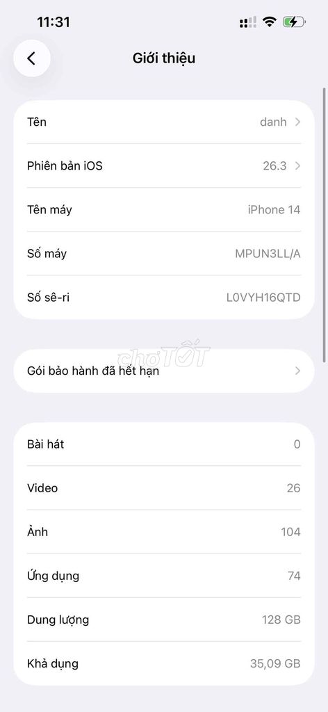 Apple iPhone 14 128GB. Mua bán Điện thoại tại Huyện Tiên Du Bắc Ninh được đăng bởi Nguyễn hình 1