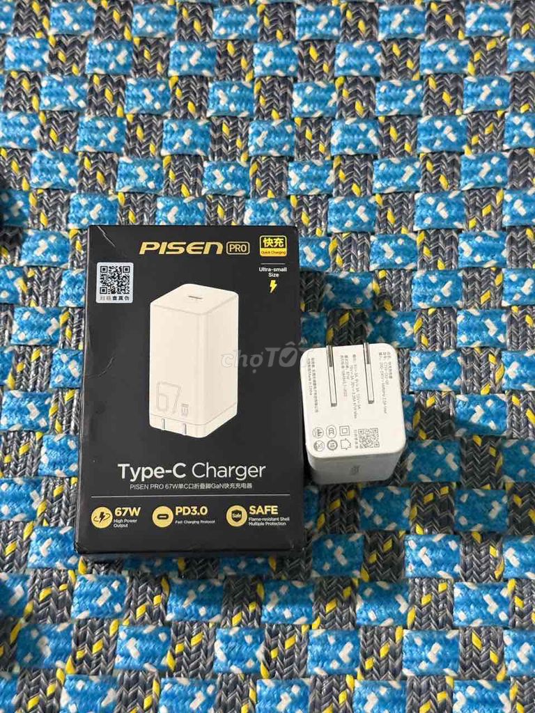 Củ sạc Pisen PRO 67W Trắng. Mua bán Phụ kiện (Màn hình, Chuột...) tại Huyện Xuân Lộc Đồng Nai được đăng bởi Cuong hình 1