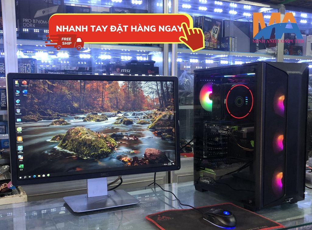 Thanh lý bộ PC B460-i5 10400F chiến game, đồ hoạ