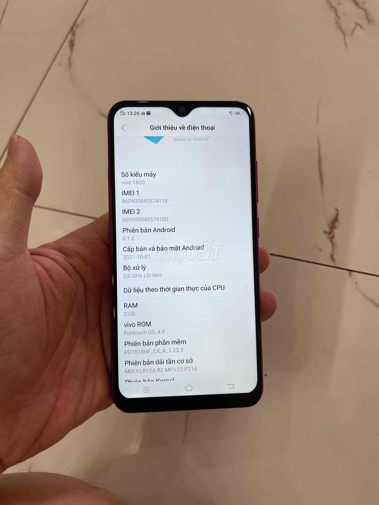 Bán Vivo Y91c zin cũ. Mua bán Điện thoại tại Quận Hà Đông Hà Nội được đăng bởi Mạnh Mobile hình 1