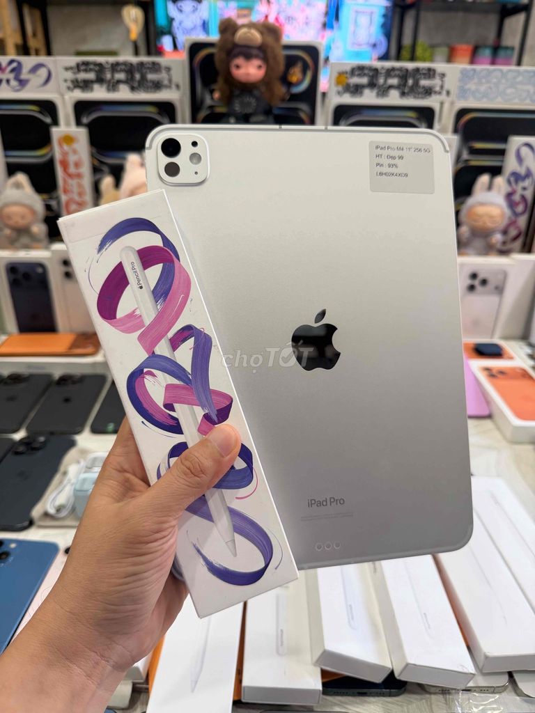 iPad Pro 11" Chip M4 256GB + 5G Trắng Keng P94 Zin. Mua bán Máy tính bảng tại Thành phố Thủ Đức Tp Hồ Chí Minh được đăng bởi Táo Uy Tín Chuyên Cung Cấp Sỉ Và Lẻ Tuyển Công Tác Viên hình 1