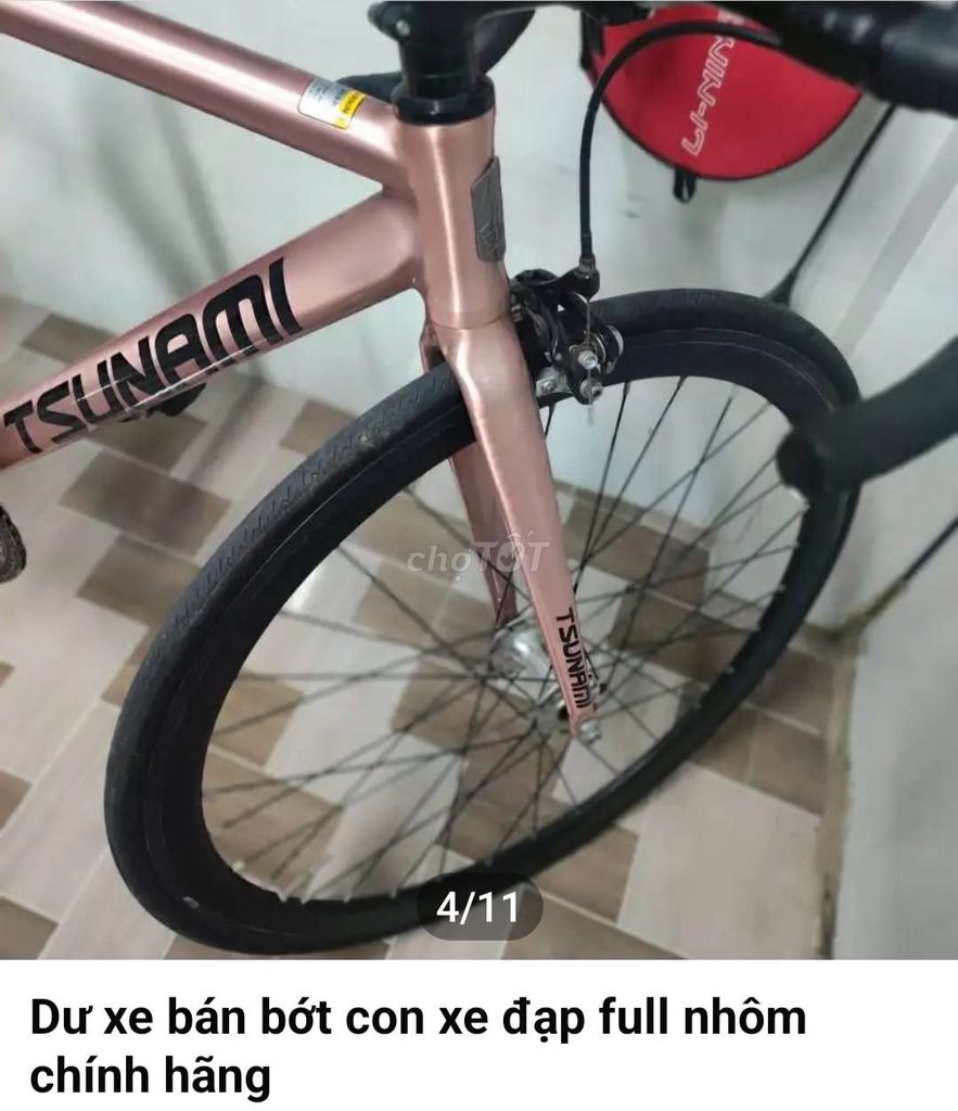 Xe đạp thể thao Tsunami Nhôm Hồng. Mua bán Xe đạp tại Thị xã Tân Uyên Bình Dương được đăng bởi Đoàn Diện hình 7