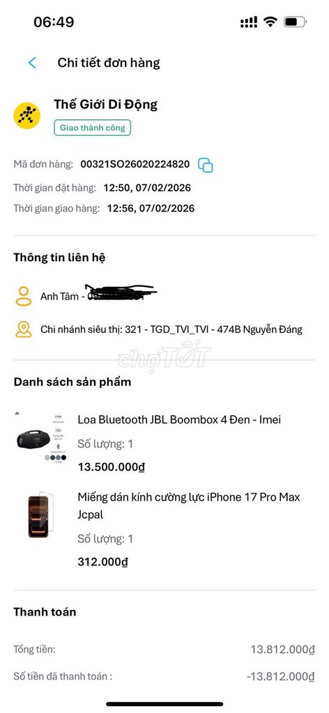 Loa Bluetooth JBL Boombox 4 Đen. Mua bán Tivi, Âm thanh tại Huyện Châu Thành Trà Vinh được đăng bởi Minh Tâm hình 1