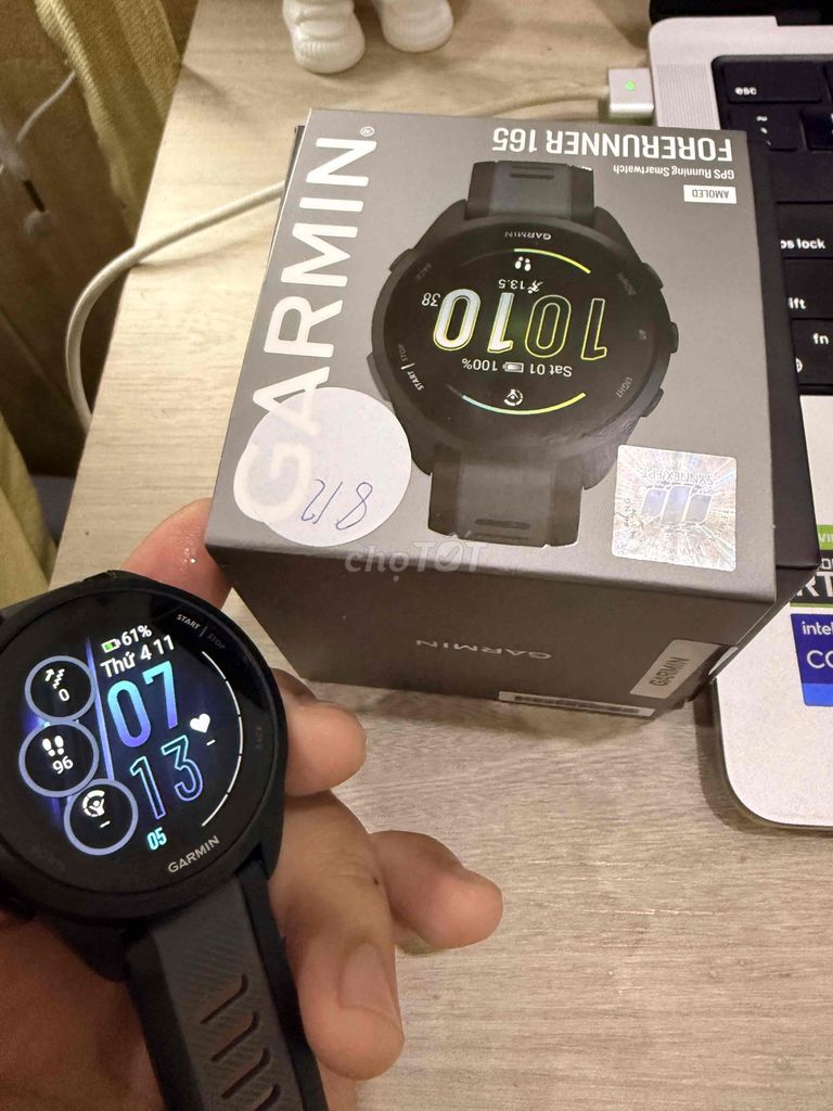 Garmin Forerunner 165 Đen. Mua bán Thiết bị đeo thông minh tại Quận Sơn Trà Đà Nẵng được đăng bởi Minh Trần hình 1