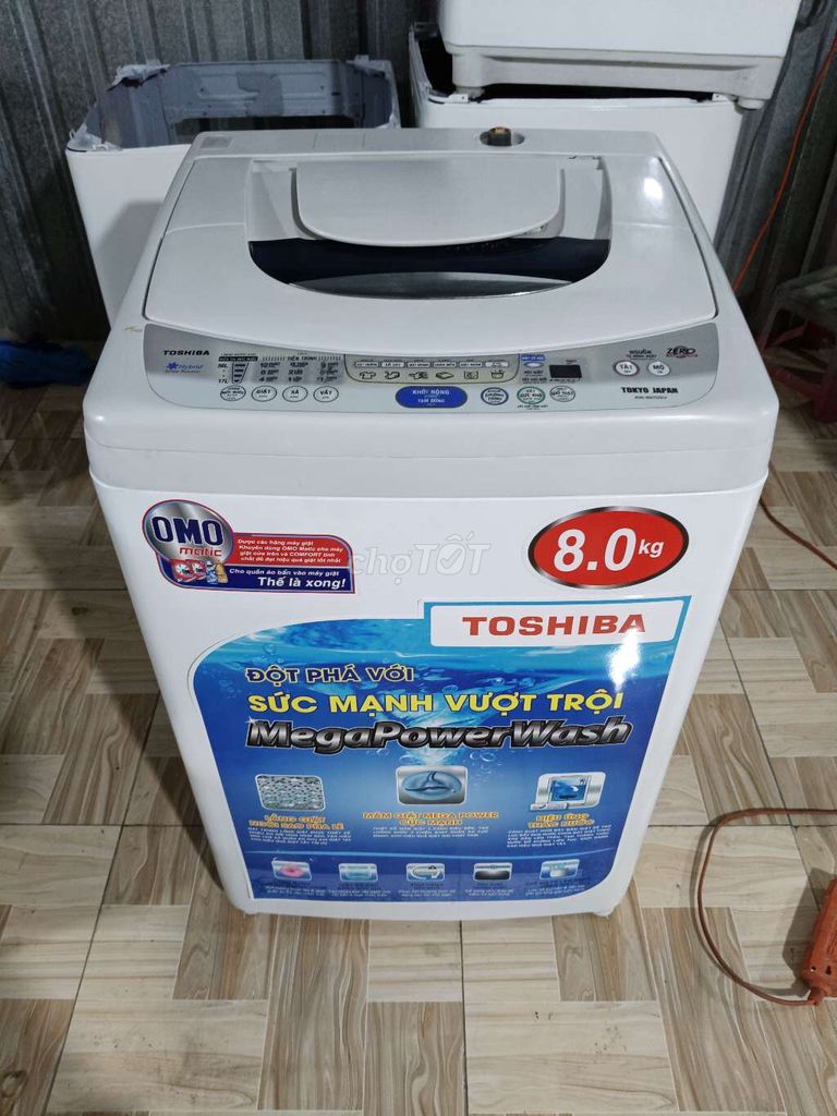 Máy giặt Toshiba 8kg. New 90%. BH 6 tháng.