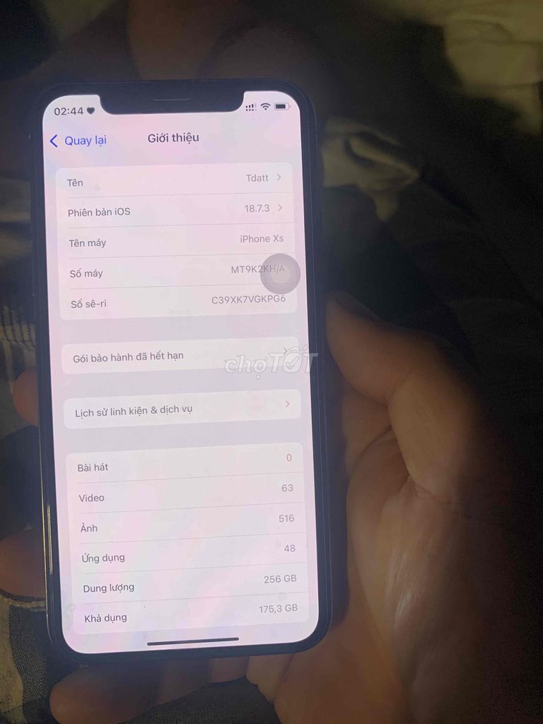 Apple iPhone Xs 256GB Trắng. Mua bán Điện thoại tại Quận Tây Hồ Hà Nội được đăng bởi Nguyen TanDat hình 1