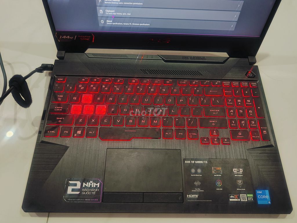 Laptop Asus Tuf Gaming F15 Đen 90% ít sử dụng