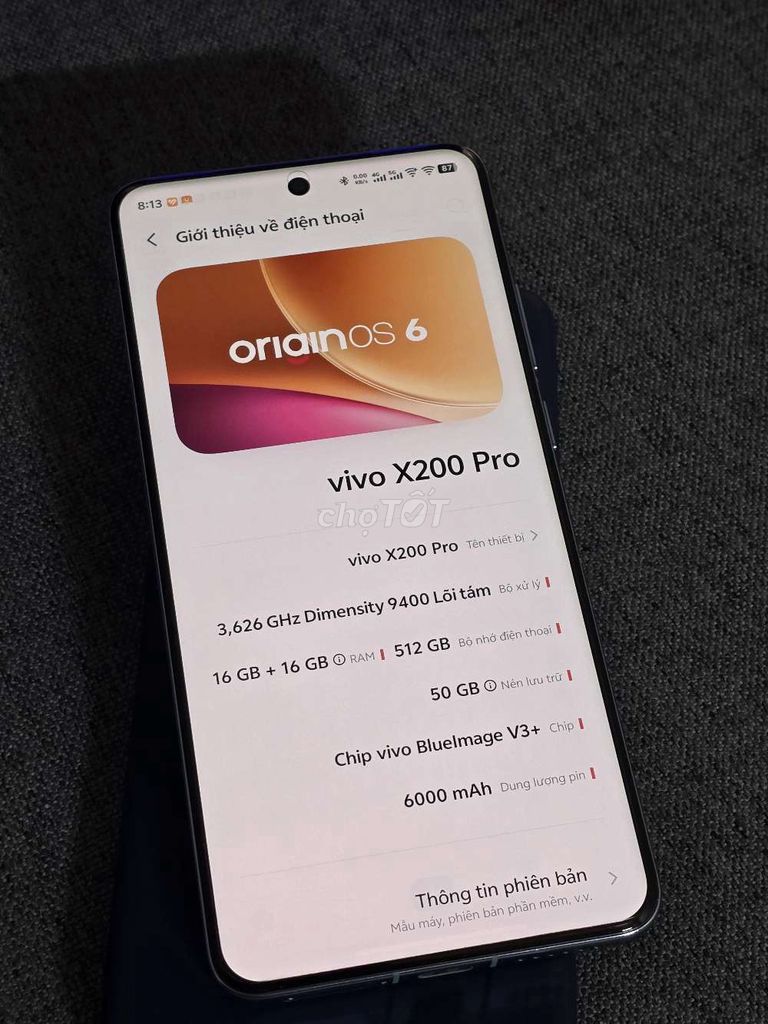 Vivo X200 Pro 512GB Xanh. Mua bán Điện thoại tại Thành phố Đà Lạt Lâm Đồng được đăng bởi Khang hình 1