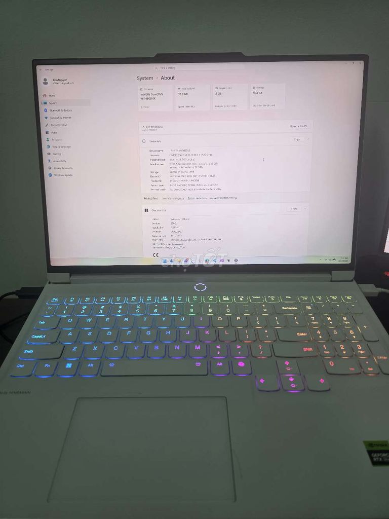 Lenovo Legion 7 2024 i9 14900HX vga 4070. Mua bán Laptop tại Thành phố Long Xuyên An Giang được đăng bởi hoàng hình 1
