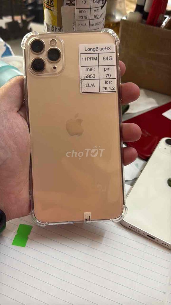 Apple iPhone 11 Pro Max 64GB Vàng 79%. Mua bán Điện thoại tại Quận Cầu Giấy Hà Nội được đăng bởi Long blue 9x hình 1