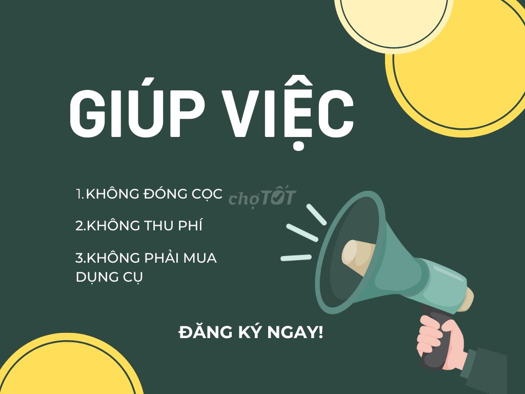 Tuyển Nữ Giúp Việc Lương Tốt Đi Làm Ngay