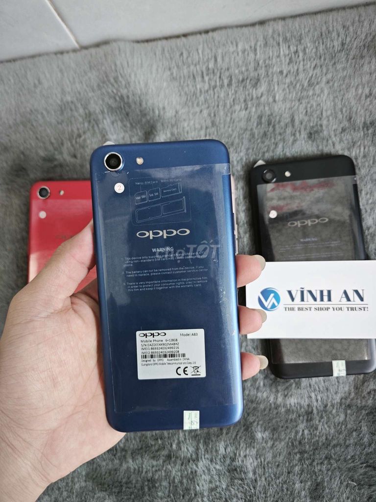 Điện thoại oppo A83 Giá sinh viên 128GB cũ 97-98%