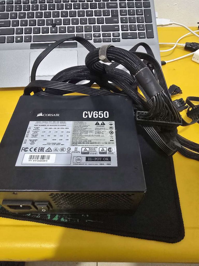Nguồn Corsair CV650 650W Đen. Mua bán Linh kiện (RAM, Card...) tại Quận Cầu Giấy Hà Nội được đăng bởi Minh Pham hình 1