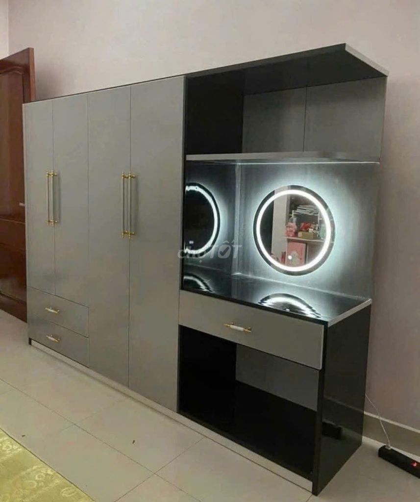 Tủ quần áo Nhựa Đài Loan 3 cánh liền bàn trang đểm. Mua bán Tủ, kệ gia đình tại Thành phố Thủ Đức Tp Hồ Chí Minh được đăng bởi Phương hoa hình 1