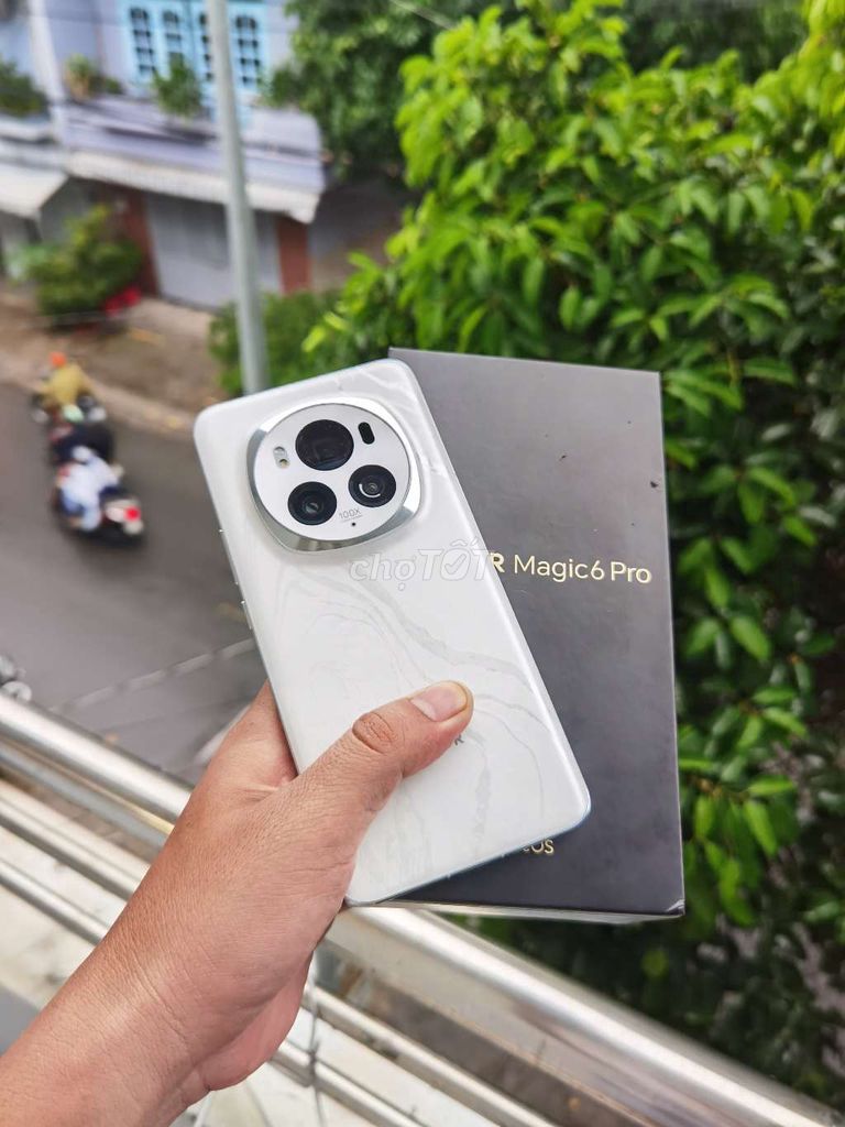 Honor Magic 6 Pro 16/512G lưng đá trắng Fullbox GL