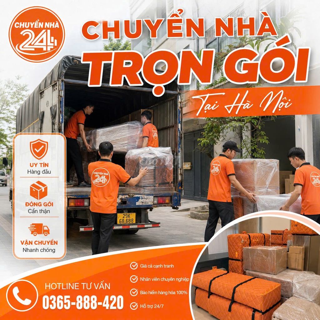 Dịch vụ chuyển nhà trọn gói Hà Nội. Dịch vụ tại Quận Cầu Giấy Hà Nội được đăng bởi Chuyển Nhà 24H Hà Nội hình 1