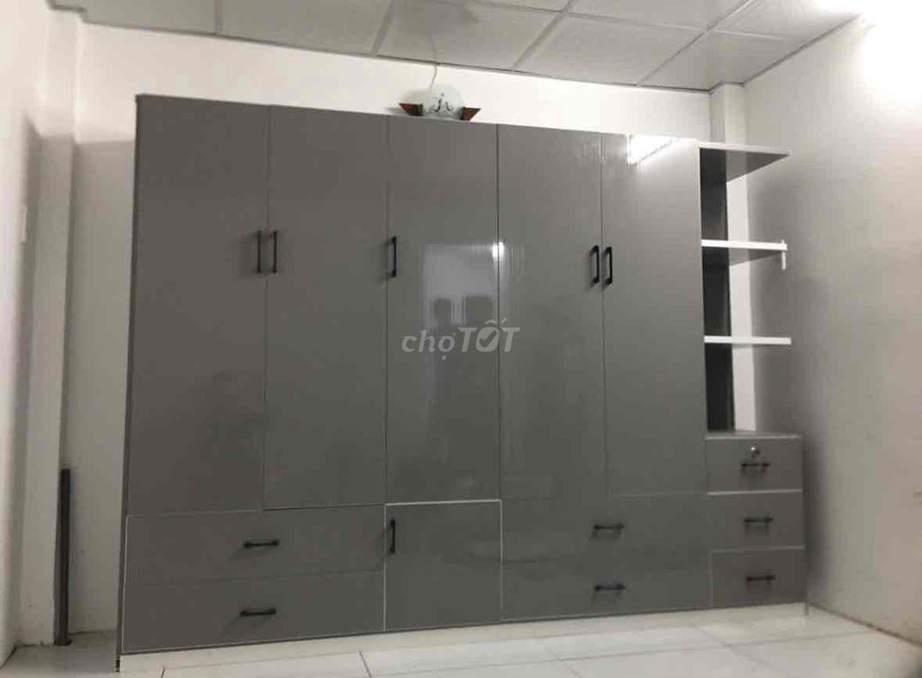 Tủ 5 xánh 1 kệ màu xám. Mua bán Tủ, kệ gia đình tại Quận Phú Nhuận Tp Hồ Chí Minh được đăng bởi Hong Le hình 1