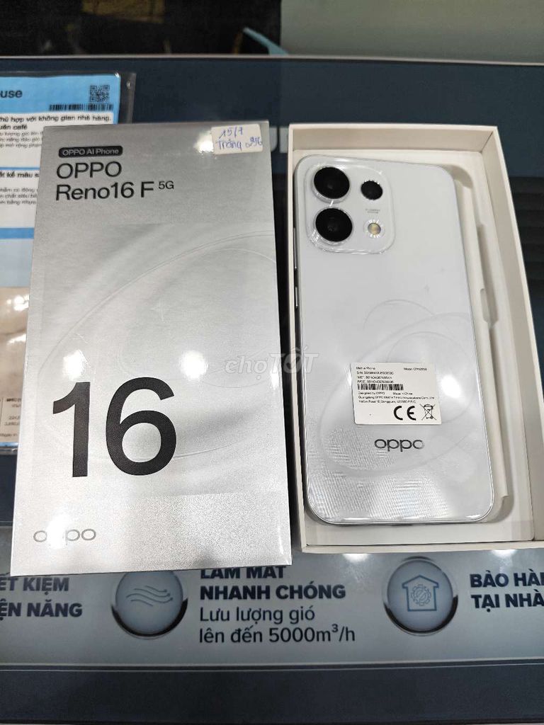OPPO Reno16 F 5G Trắng 7000mAh 80W. Mua bán Điện thoại tại Thị xã Bến Cát Bình Dương được đăng bởi My My Trần hình 1