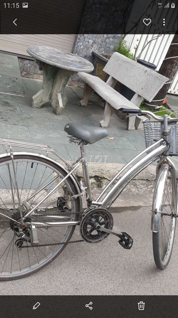 Xe đạp Kim loại Bạc Đã sử dụng. Mua bán Xe đạp tại Quận 12 Tp Hồ Chí Minh được đăng bởi Anh Đồng hình 3