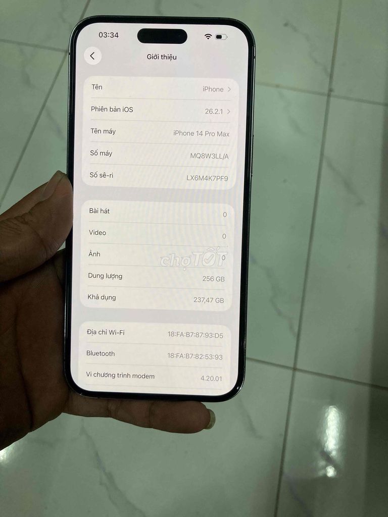 iPhone 14 ProMax 256GB Bao góp nợ xấu. Mua bán Điện thoại tại Thành phố Cao Lãnh Đồng Tháp được đăng bởi DUYMOBILE hình 1
