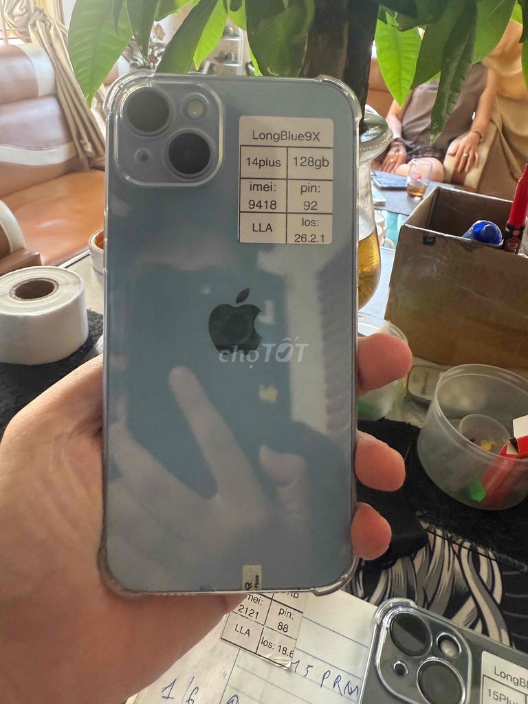 iPhone 14 Plus 128GB Xanh. Mua bán Điện thoại tại Quận Cầu Giấy Hà Nội được đăng bởi Long blue 9x hình 1