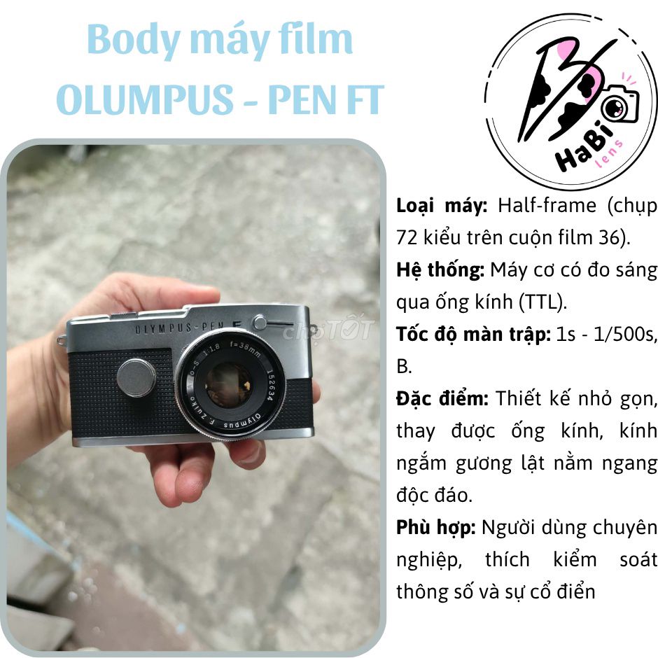 Máy ảnh Olympus PEN FT Half-frame Bạc. Mua bán Máy ảnh, Máy quay tại Quận Nam Từ Liêm Hà Nội được đăng bởi Trần Hiệp hình 1