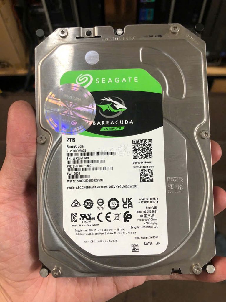 Ổ cứng HDD Seagate Barracuda 2TB 3.5" SATA - 2nd