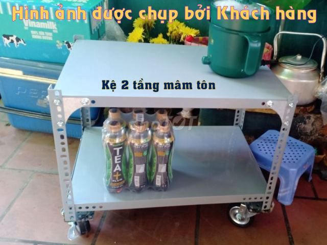 Kệ 2 tầng mâm (60x40). Cao 60cm - Sơn tĩnh điện. Mua bán Tủ, kệ gia đình tại Quận Tân Phú Tp Hồ Chí Minh được đăng bởi Kệ Thép V Lỗ Đa Năng hình 1