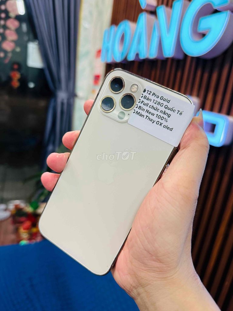 Apple iPhone 12 Pro 128GB Vàng. Mua bán Điện thoại tại Thành phố Huế Thừa Thiên Huế được đăng bởi Hoàng Lộc Smartphone  hình 1