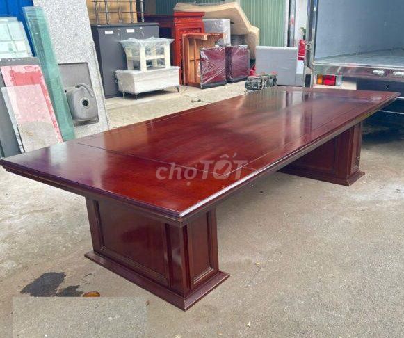 Bàn họp gỗ MDF thương hiệu Hòa Phát 3m2x1m3