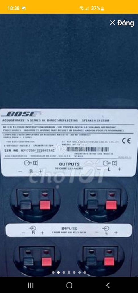 Bộ loa Bose USA AM5 series 3 mới cực đẹp zin 100%