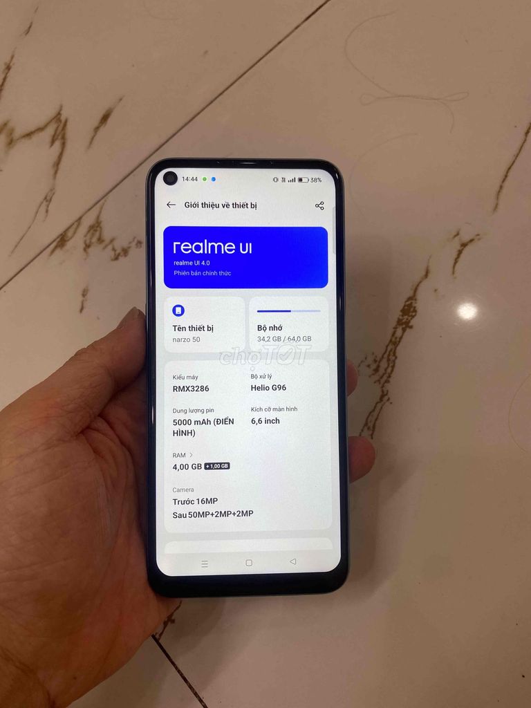 Realme Narzo 50 Ram4/64 pin 5000. Mua bán Điện thoại tại Quận Hà Đông Hà Nội được đăng bởi Mạnh Mobile hình 1