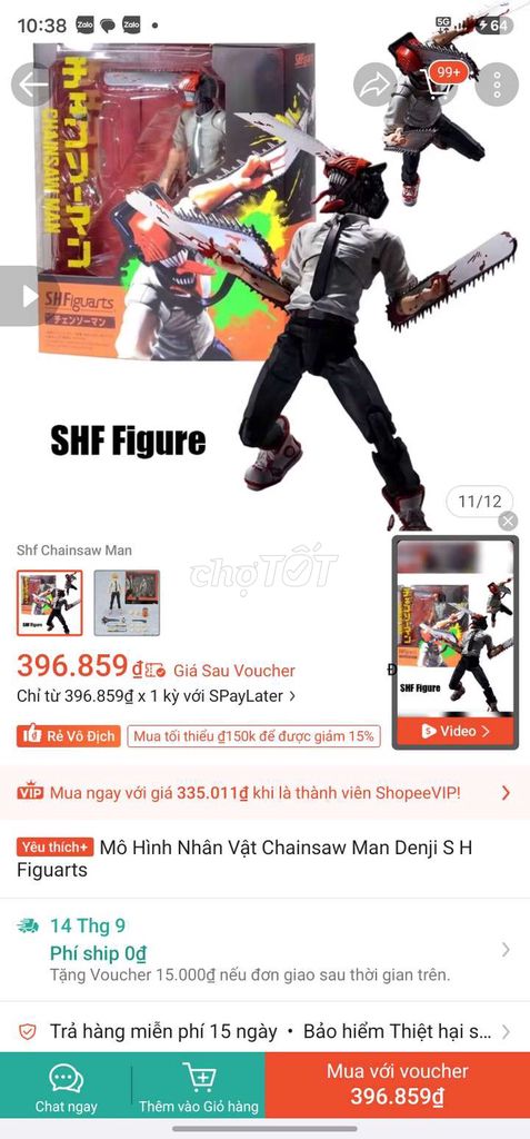 Mô hình SH Figuarts Denji Chainsaw Man Cao cấp