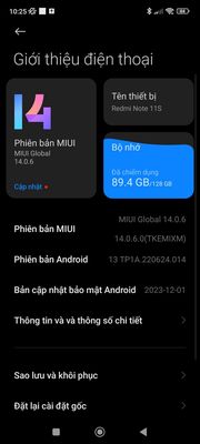 Xiaomi Redmi Note 11S 128GB Đã sử dụng