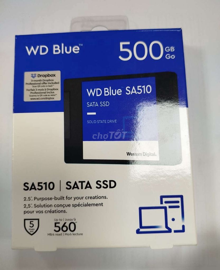 Ổ cứng SSD Western Digital WD Blue SA510 500GB Mới. Mua bán Linh kiện (RAM, Card...) tại Thành phố Phan Thiết Bình Thuận được đăng bởi Thọ hình 1