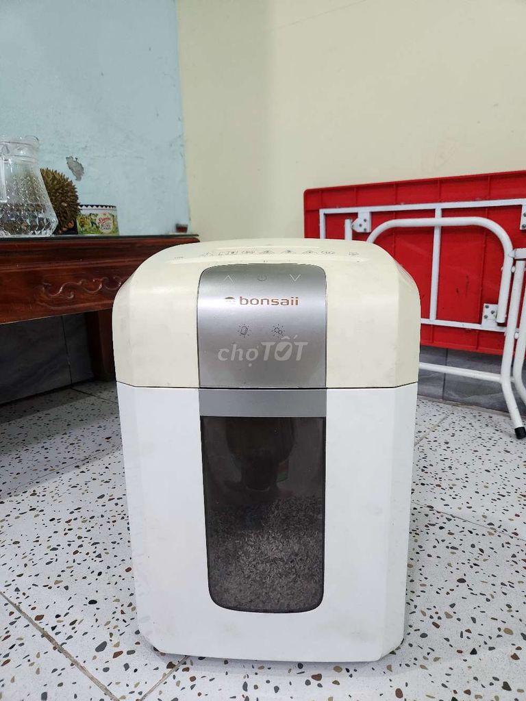 Máy hủy tài liệu Bonsaii 4S16 Trắng kem. Mua bán Đồ dùng văn phòng tại Huyện Tiên Du Bắc Ninh được đăng bởi Hồng hình 1