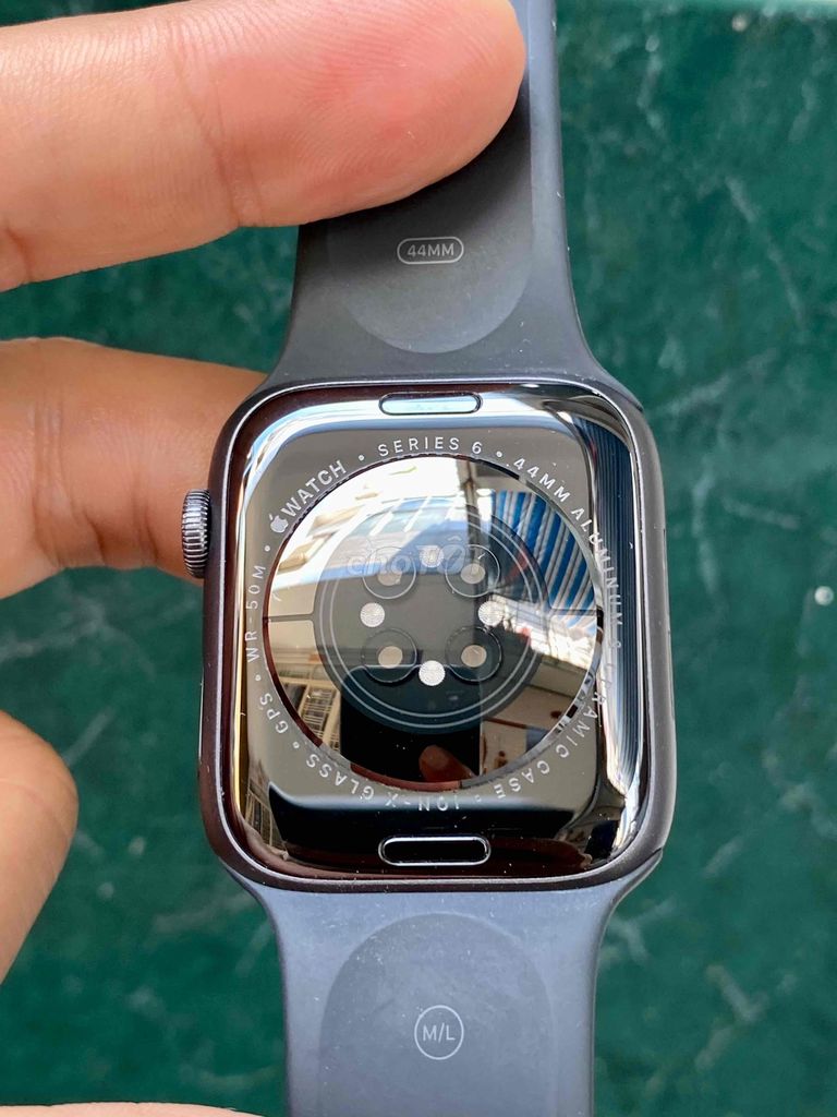 Apple Watch Sr 6/44 GPS nhôm đen zin 100%