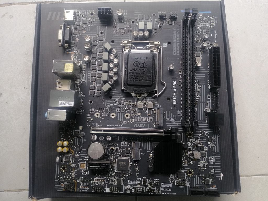 Mainboard H510 MSI H510M-A PRO CPU I3 10100