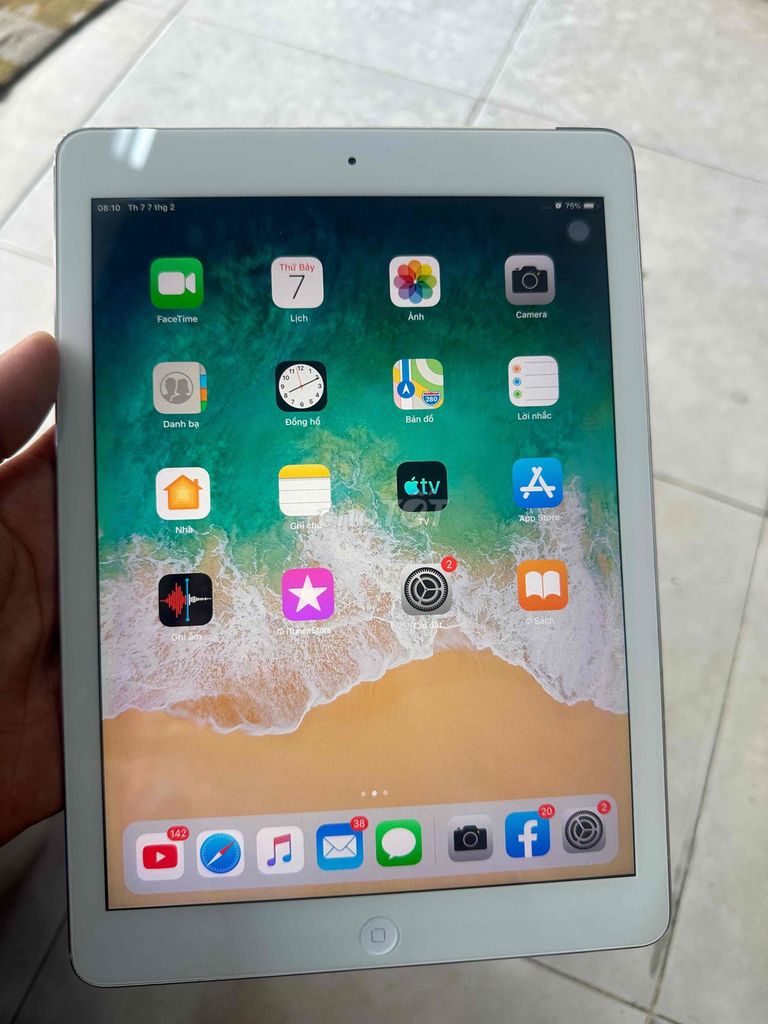 Apple iPad Air 1 16GB Bạc. Mua bán Máy tính bảng tại Huyện Hóc Môn Tp Hồ Chí Minh được đăng bởi Vuduyha hình 1