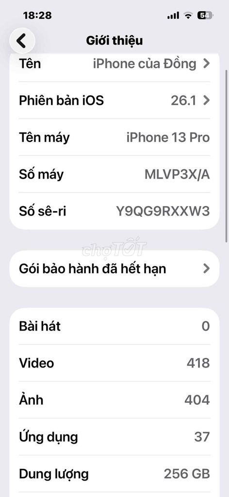 Apple iPhone 13 Pro 256GB. Mua bán Điện thoại tại Huyện Vĩnh Cửu Đồng Nai được đăng bởi Thái Khắc Đồng hình 1