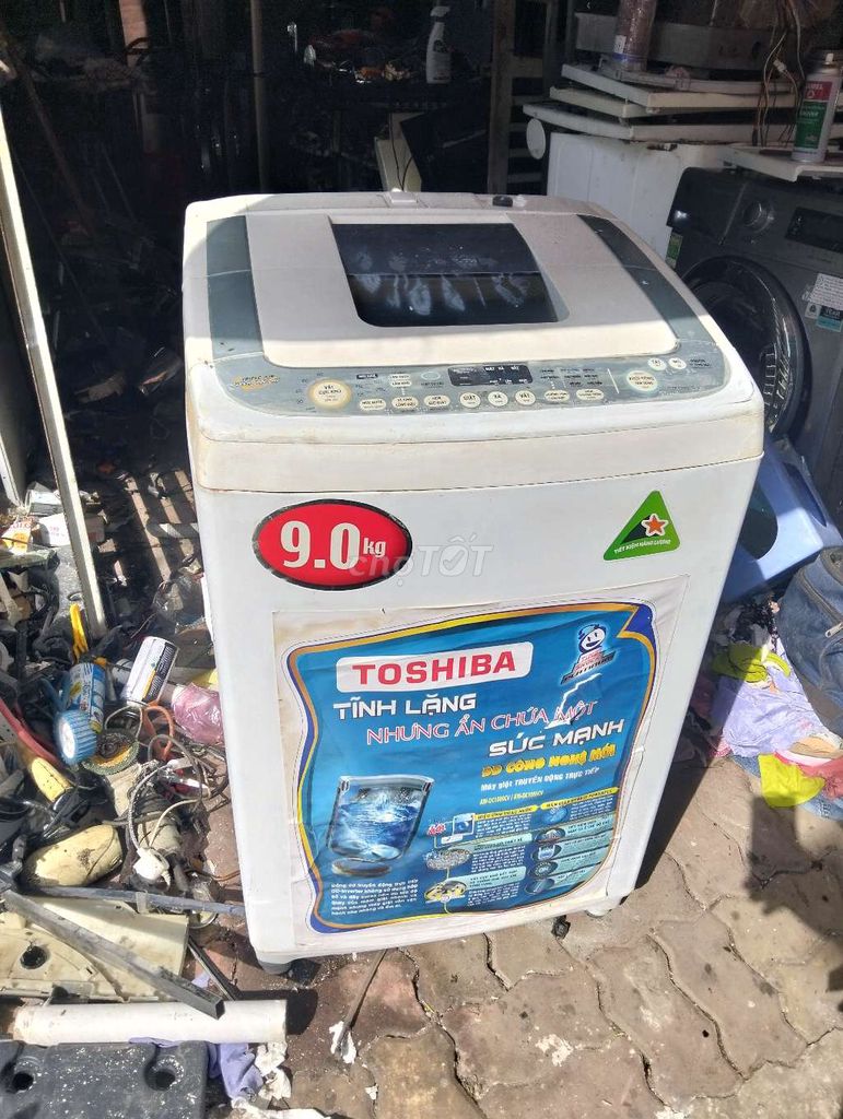 Máy giặt Toshiba 9kg Inverter Trắng. Mua bán Máy giặt tại Thành phố Vũng Tàu Bà Rịa - Vũng Tàu được đăng bởi Minh Hà hình 1